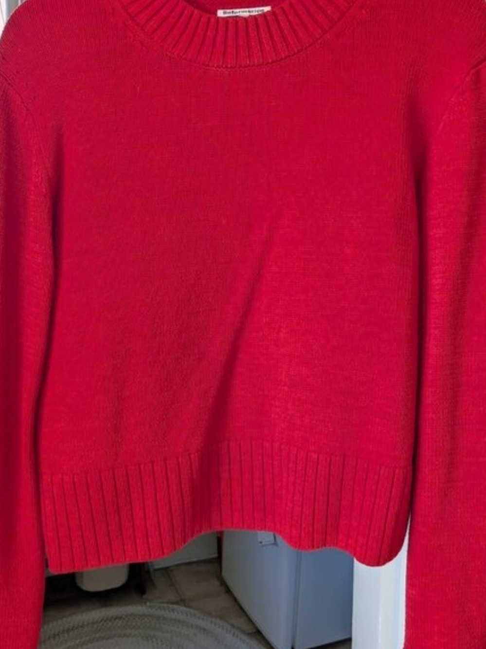 Reformation Anna Cotton Crew Neck Sweater - Picture 3 of 4